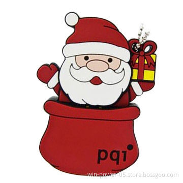 USB Flash Drive, Customized Santa Claus Good Gift for Christmas Day, Your Designs Welcomed